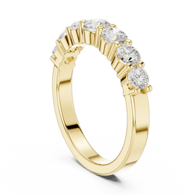 The Ella — 1.10 CTW Seven-Stone Lab-Grown Diamond Wedding Band - Lamor&Co