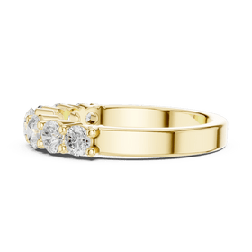 The Ella — 1.10 CTW Seven-Stone Lab-Grown Diamond Wedding Band - Lamor&Co