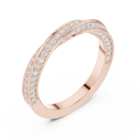 The Eve — 0.72 CTW Crossover Lab-Grown Diamond Wedding Band - Lamor&Co