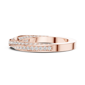 The Eve — 0.72 CTW Crossover Lab-Grown Diamond Wedding Band - Lamor&Co
