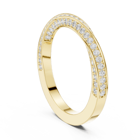 The Eve — 0.72 CTW Crossover Lab-Grown Diamond Wedding Band - Lamor&Co