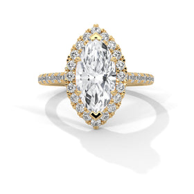 The Telma 2.72 CTW Marquise Lab-Grown Diamond Halo Ring product image