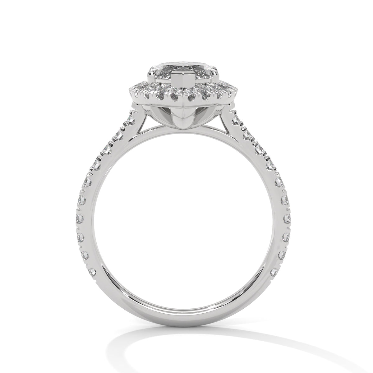 The Telma 2.72 CTW Marquise Lab-Grown Diamond Halo Ring detail image
