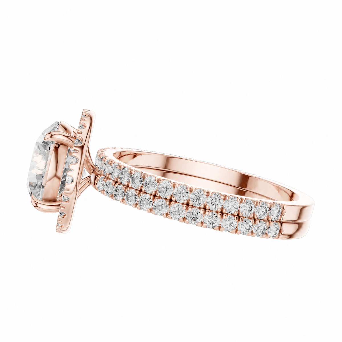 The Aldrey — 2.832 CTW Round Diamond Halo Ring - Lamor&Co