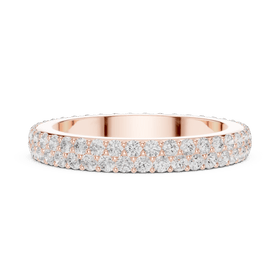 The Mia — 1.20 CTW Double-Row Lab-Grown Diamond Wedding Band - Lamor&Co