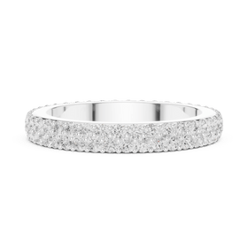 The Mia — 1.20 CTW Double-Row Lab-Grown Diamond Wedding Band - Lamor&Co