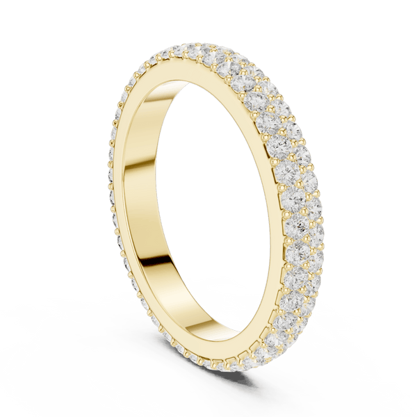 The Mia — 1.20 CTW Double-Row Lab-Grown Diamond Wedding Band