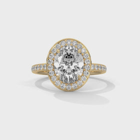 The Grace oval halo lab diamond engagement ring, product video
