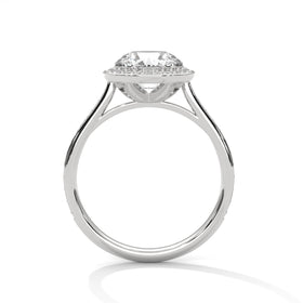 The Rachel 2.45 CTW Round Lab-Grown Diamond Halo Ring detail image