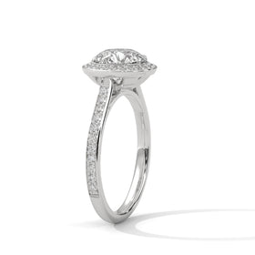 The Rachel 2.45 CTW Round Lab-Grown Diamond Halo Ring detail image