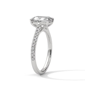 The Laura 2 CT Emerald-Cut Lab-Grown Diamond Ring detail image