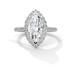 The Telma 2.72 CTW Marquise Lab-Grown Diamond Halo Ring detail image